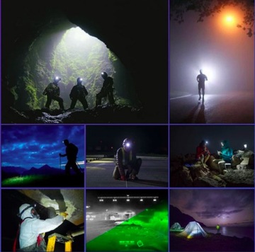 СВЕТОДИОДНАЯ ФАРА ВОДОНЕПРОНИЦАЕМАЯ МОЩНАЯ лампа 4 режима + Отражатель