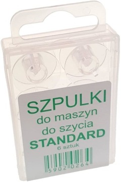 Szpulka standardowa płaska do bębenka zestaw 6 szt