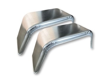 2 SZTUKI ZESTAW BŁOTNIK STAL 13 NADKOLE DO PRZYCZEPY METALOWY STALOWY OCYNK