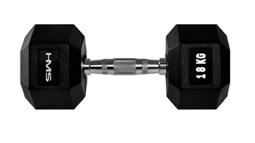 Гантель HEX PRO 18 кг HMS