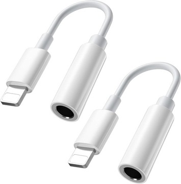 Adapter Lightning Jack, 3.5mm - 2 sztuki