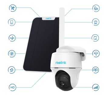 Reolink GO PT 4G LTE SIM Вращающаяся камера на солнечной батарее для дома на участке
