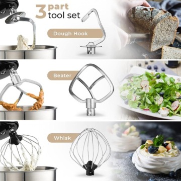 GOOD белый кухонный комбайн 600Вт с чашей RVS 4л + 3 миксера 6 скоростей