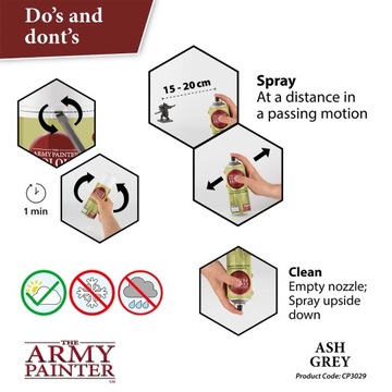 Army Painter 3029 Primer Ash Grey 400 мл серый аэрозольный грунт для моделей AP