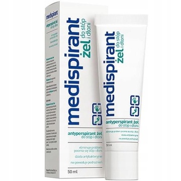 Medispirant żel do stóp i dłoni przeciw poceniu 50 ml