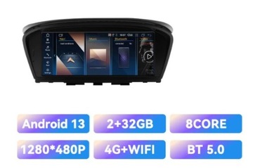 Радио Android 13 8-ядерный BMW E90 E60 8,8 дюйма CCC