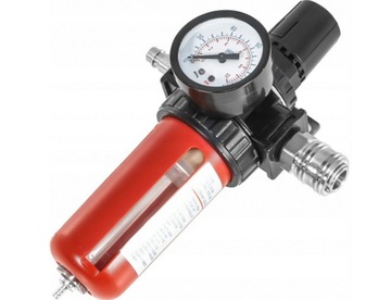 РАЗДЕЛИТЕЛЬ ФИЛЬТРА ВОЗДУШНОГО РЕДУКТОРА ДЛЯ КОМПРЕССОРА РЕЗЬБА 1/2, РЕГУЛЯТОР 10 БАР