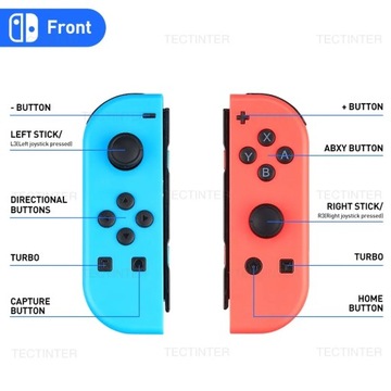 Контроллер NINTENDO Switch Joy-Con Pair PAD Красный Синий 2 шт., ВИДЕО