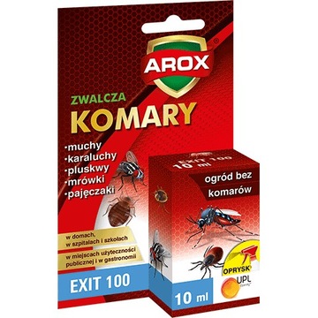 AROX owadobójczy Exit100 na komary mrówki 10ml