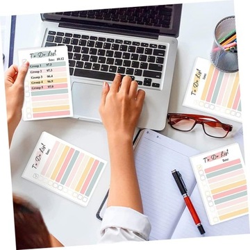 4 Tęczowe karteczki samoprzylepne naklejki notatki przenośne naklejki memo