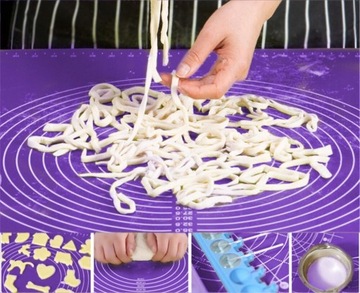 Большой силиконовый коврик для выпечки на стол