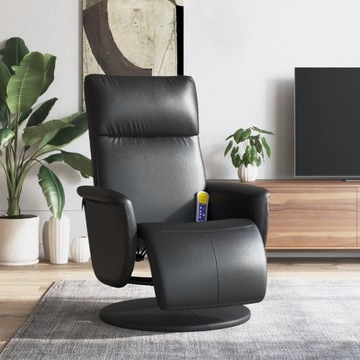 Fotel bujany VidaXL czarny