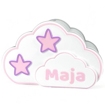 Копилка для ребенка ИМЯ Облако Подарок на день рождения Причастие Детская комната