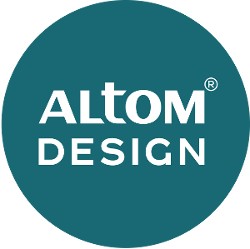 Широкая декоративная стеклянная ваза от Altom Design.