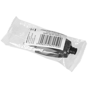 ВИЛКА ПЛОСКАЯ 230В ПРЯМАЯ ЧЕРНАЯ ВИТАЯ, РАЗБОРНАЯ