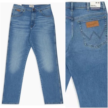 Męskie spodnie jeansowe proste Wrangler TEXAS W38 L36