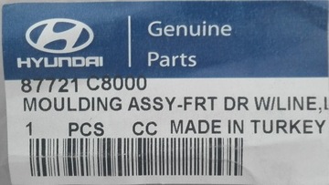 HYUNDAI OE 87721-C8000 LIŠTA DVEŘE PŘEDNÍCH L
