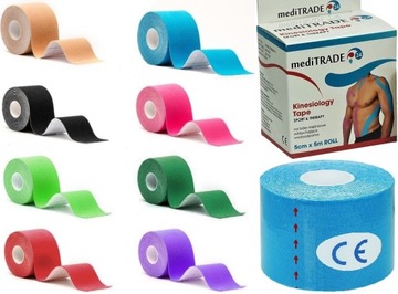 TAŚMA TEJPY PLASTRY KINESIOLOGY TAPE TAPING 3 SZT