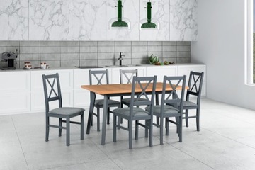 Белый деревянный кухонный стул для кухни-столовой