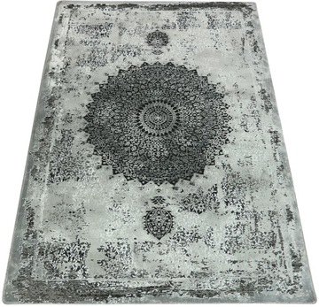 MODNY DYWAN QUANTUM 160x230 PRZECIERANY - SZARY