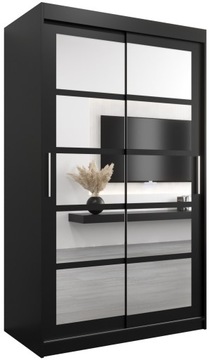 Szafa przesuwna garderoba ROMA 2- 120 cm z lustrem
