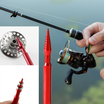 Инструмент для ремонта рыболовной катушки Прочный, прочный, портативный для дома и улицы, красный