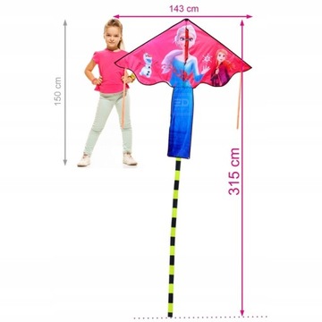 LATAWIEC ELSA Kraina Lodu OGROMNY 3metr WZMACNIANY