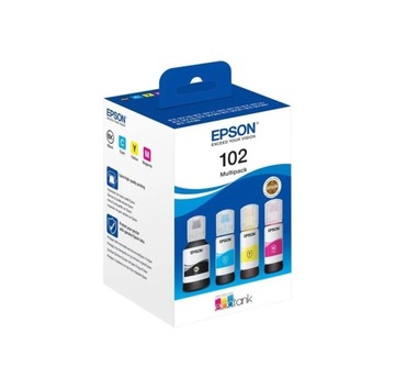 Tusz Epson 102 C13T03R640 zestaw Epson tusz 102 T03R6 4-pak oryginalny