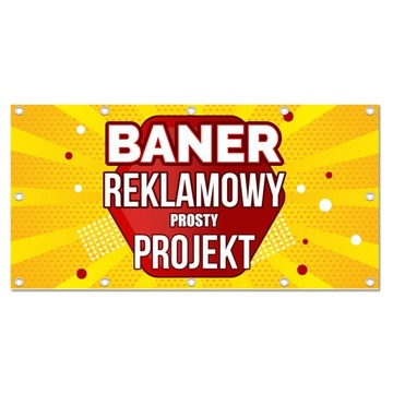 BANER REKLAMOWY 1x2m BANERY REKLAMOWE PROJEKT