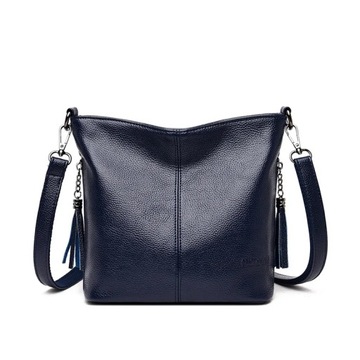 Solid Color Women Tote Bag High Quality Leather La