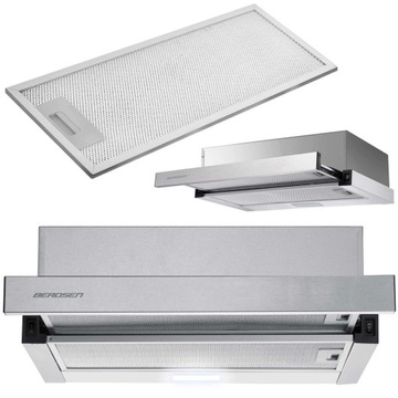 TELESKOPOWY OKAP KUCHENNY POCHŁANIACZ 50cm INOX