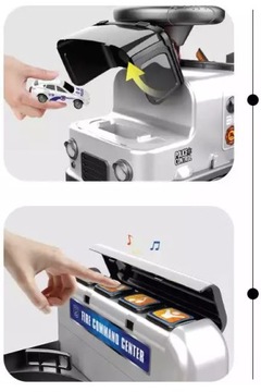 ГОРОККА 2-в-1 RIDE-OVER RIDE с 4 машинками ЗВУКИ СВЕТА