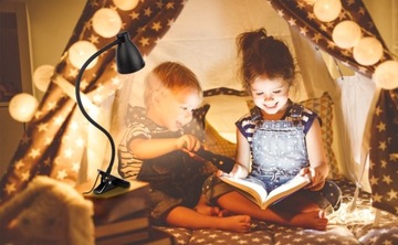 ЗАЖИМНАЯ СВЕТОДИОДНАЯ ЛАМПА ДЛЯ ЧТЕНИЯ НА ПРИСТОЛЕ ДЛЯ СПАЛЬНИ