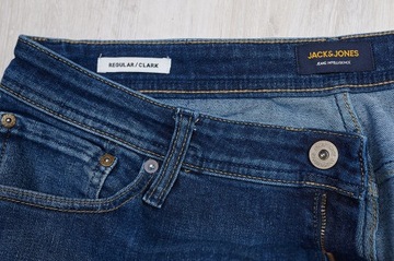 JACK&JONES REGULAR CLARK JEANS spodnie męskie PREMIUM 34/32 pas 88