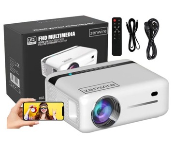 Projektor Rzutnik Full HD 4K 9000lm 300ansi 2000:1 WiFi 2.4/5 GHz Android 9