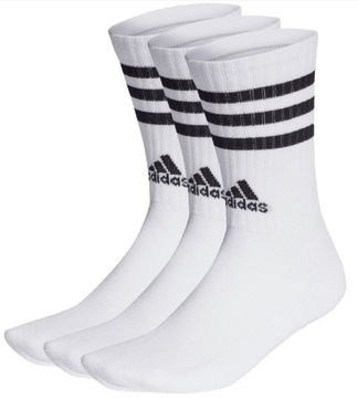 ADIDAS Skarpety MĘSKIE Długie Bawełna 3PAK 40-42
