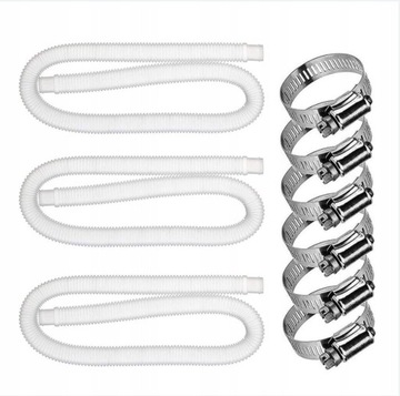 3 Szt Wąż do pompy basenowej 1,5m 32mm