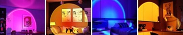 СВЕТОДИОДНАЯ ЛАМПА SUNSET RGBW SUNSET REMOTE ПОДАРОК