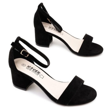 черные ЖЕНСКИЕ САНДАЛИИ НА КАБЛУКЕ, ЭКО КОЖА, ВЫСОКИЕ САНДАЛИИ, ЗАМШЕВЫЕ ТУФЛИ