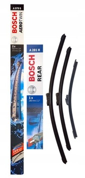 BOSCH WYCIERACZKI PRZÓD + TYŁ VW PASSAT B6 B7