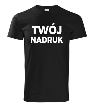 Koszulka T-shirt Z TWOIM NADRUKIEM r. S