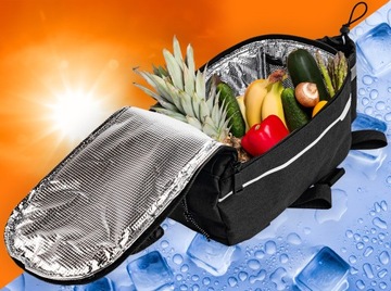 TORBA NA ROWER TERMICZNA SAKWA NA BAGAŻNIK TYLNA 10L NA NAPÓJ WODOODPORNA