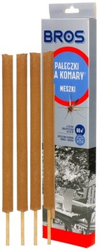 PAŁECZKI ŚRODEK SPIRALE NA OWADY LATAJĄCE KOMARY MESZKI MUCHY BROS (4 SZT)