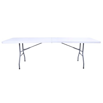 Выдвижной садовый стол Caterign, белый складной банкетный стол 180 см