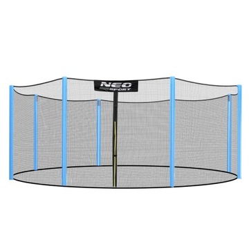 Siatka zewnętrzna do trampolin 8 słupków 435 cm