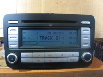 Автомагнитола vw RCD500MP3 MP3 6CD 3C0035195C + код