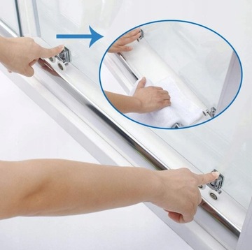 SZKLANA KABINA PRYSZNICOWA 80x80 półokrągła