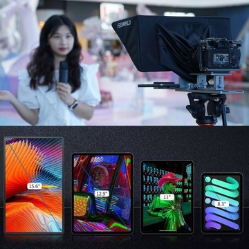 Телесуфлер Feelworld TP16 для смартфонов и планшетов с экраном до 16 дюймов.