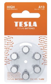Baterie do aparatu słuchowego TESLA A13 PR48