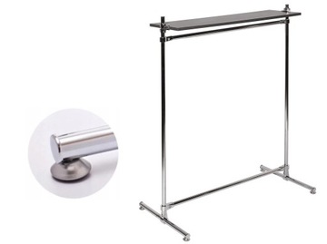 STOJAK Z PÓŁKĄ 105x125x60 WIESZAK ODZIEŻOWY c1